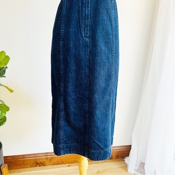 Madewell Denim Cami Midi Dress. Size 6 - Picture 10 of 12